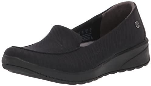 BZees Women's Get Movin' Ballet Flat, Black Zebra Print, 3.5 UK