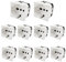 10 Pezzi Compatibile con Matix Presa Schuko 2P+T 16A 250V ANMECS (10)