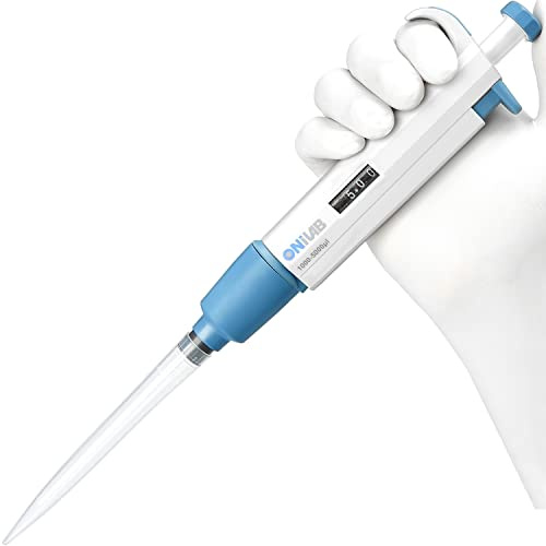 ONiLAB 0.5-5 mL Laboratory Single Channel Pipette Scientific Laboratory Micropipette Manual Adjustable Volume, High Precision, Pipettor