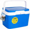 AC Nevera portátil con asa 5 litros Azul y Blanco, Polipropileno, Porta Alimentos para Playa, Acampada, Camping, Disponible en Varios tamaños de distinta Capacidad, Elige el Que prefieras (5 litros)