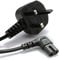Figure 8 Power Lead 2M - 90 Degree Angle IEC C7 Universal UK Plug - Compatible PS5, Xbox Series X, Smart LED TV, Samsung, LG, Sony TV