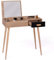 IDMarket - Coiffeuse scandinave Lisa Miroir Rabattable hêtre et Noir