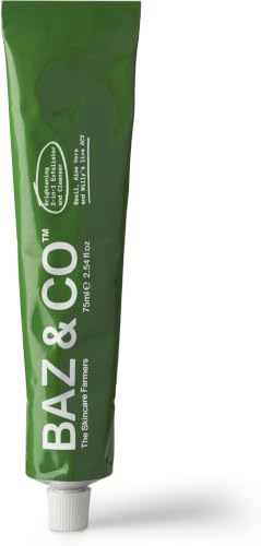 BAZ & CO Men's Face Scrub 2-in-1 Face Wash | Facial Exfoliator with Aloe Vera & Apple Cider Vinegar | Deep Cleansing for Oily, Dry & Sensitive Skin | Sulphate & Paraben Free - 75ml