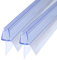DOPPOSO Duschdichtung 2 x 80 cm Ersatzdichtung für 6mm/7mm/8mm Duschkabinen Badewanne mit verlängerten Gummilippen Glastür Duschdichtung Glasdicke