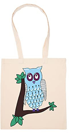 GUNMANTOR Mamma Mia 2 Owl Dress Beige Einkaufstasche Wiederverwendbar Langlebig Umweltfreundlich Reusable Shopping Bag