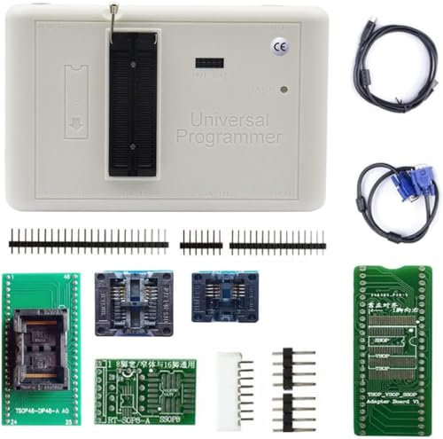XGOIENZI RT809H EMMC-Nand Flash Extremely Fast Universal chip Programmer Kit IC Programmer eprom Adapters with Cables ISP Cables TSOP48 TSOP56 CAR/DVD/TV