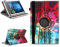 NAUC Robuste Universal Hülle 10 10.1 10.2 10.3 10.4 10.5 10.6 10.8 11 Zoll Tablet Schutzhülle Kunstleder Tasche Standfunktion extra 360° Drehbar, Farben:Motiv 20