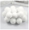 Egurs 100 Stück 3cm Pom poms Pompons zum Basteln Flauschige Bälle Hohe Elastische Kleine Pompons Plüsch Bälle 30mm Bunte Bommeln Bälle für DIY Kreative Handwerk Dekoration Weiß 100 Stück