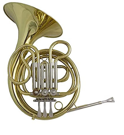 Es/F Junior Waldhorn Mit Koffer Und Mundstück 3 Ventile Single Kinder Waldhorn Musikinstrumente Lack Silber