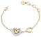 Philipp Plein Damen Armband Armkette Edelstahl Gold PLEIN ROCKED HEART PJZEA04BU
