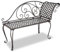 ShGaxin Gartenliege, 128 cm, Stahl, Antik-Optik, Braun, Liegestühle, Liegestühle für den Außenbereich, Relaxliege