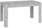 Pxznbe Mesa de comedor de cocina gris cemento 140 x 74,5 x 76 cm de aglomerado estilo minimalista, mesa de salón, restaurante, zona de comedor para colocar alimentos, bebidas y otros objetos