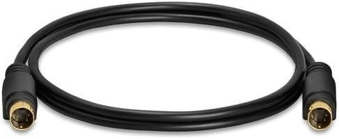 Halokny S-Video Cable, Mini Din 4 Pin Male to Male Connector, Gold Plated, for Camcorders, Laptops and TV Connection(3.3Ft/1m)