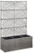 Wenjingqi-46935 Spalier und Hochbeet, 3 Blumentöpfe, Polyrattan, Grau, 83 x 30 x 130 cm
