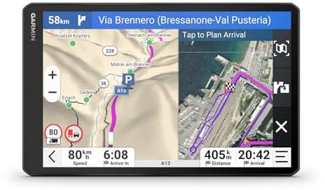 Garmin dēzl LGV1020 MT-D - smartes LKW-Navigationsgerät mit 10 (25,7cm) Farbdisplay, vorinstallierten EU Karten (34 Länder), Fahrzeugspezifische Routenführung, Wetterwarnungen, beliebte LKW Strecken