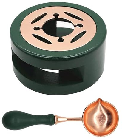 1 Stück Ofenbasis und 1 Stück Löffel, Wachssiegel-Heiz- und Schmelzgerät, Wachssiegelgerät, DIY-Wachsstempel, Einladungsherstellung