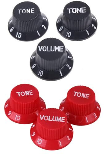GXGM 6 Pcs Guitar Control Knob Speed Tone Volume Control Knobs for EPI LP Electric Guitar Accessory