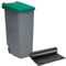 WELL HOME MOBILIARIO & DECORACIÓN Conteneur fermé 110 L vert H.88 cm + rouleau de 10 sacs poubelle 120 l