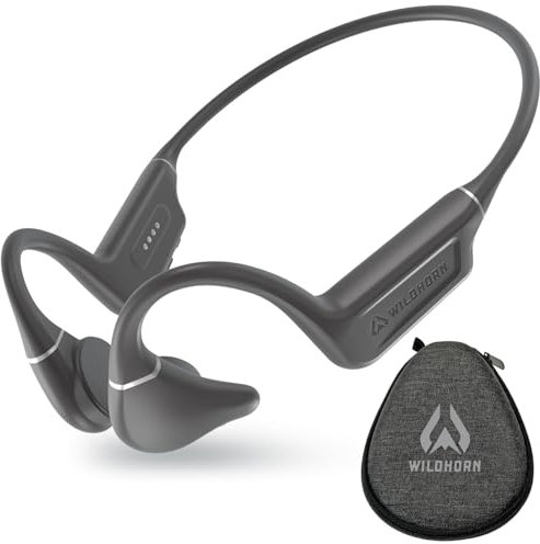Wildhorn - Auriculares de natación con conducción ósea, Bluetooth 5.4, IPX8, impermeable, carga magnética rápida, capacidad de canciones MP3 2500, sin micrófono