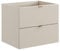 Lomadox Badezimmer Waschtischunterschrank 60 cm in Kaschmir matt, 2 Schubladen