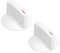 Create idea 2 Unidades Perilla Selectora de Lavadora con Clip Repuesto de Perilla de Secadora WH1X2721 AP2044893 Compatible con Haier Compatible con Whirlpool Color Blanco