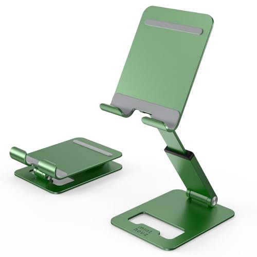 Minthouz Handy Ständer, Ausziehbarer & Faltbarer Handyhalterung, Winkel-/Höhenverstellbarer Smartphone Ständer Kompatibel mit iPhone 16 15 14 13 Pro Max und Mehr 4,7''-7,9'' Smartphones