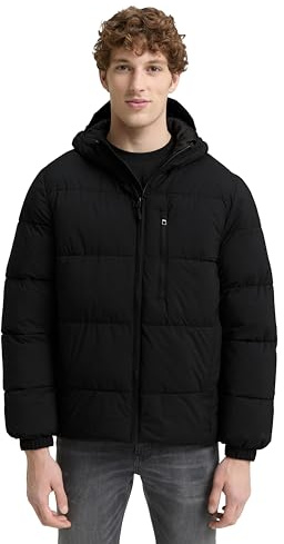 TOM TAILOR Denim Herren Lightweight Pufferjacke mit Kapuze