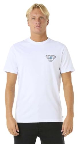 RIP CURL Desti Animals Short Sleeve T-Shirt M White