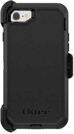 OtterBox Defender Series Schutzhülle für iPhone SE 3. und 2. Generation, iPhone 8 und iPhone 7 (Nicht kompatibel mit Übergrößen), Schwarz, robust und langlebig, mit Portschutz, inklusive