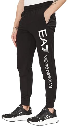 EA7 Herren Jogginghose Mit Logo-Serie, Black/White