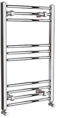 Toallero térmico cromado 500 x 800, radiador de baño montado en la pared, estilo escalera