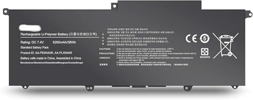 AA-PLXN4AR AA-PBXN4AR Laptop Battery Replacement Compatible for Samsung 900X3B 900X3C 900X3D 900X3E 900X3F NP900X3B NP900X3C NP900X3C-A01CN NP900X3D NP900X3E NP900X3F NP900X3G Series(7.5V 44Wh)