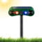 Katzenschreck Ultraschall Abwehr, Tiervertreiber 2 Modi Solar Katzenvertreiber mit Bewegungsmelder und Blinklicht, IP55 Wasserdicht Marderschreck Tierschreck für Katzen, Hunde, Wildtiere