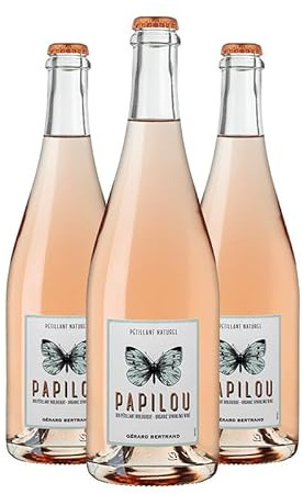 Gérard Bertrand Papilou Pétillant Naturel – Vin Rosé Bio 2023 – Vin de France – 3x75cl – Gérard Bertrand