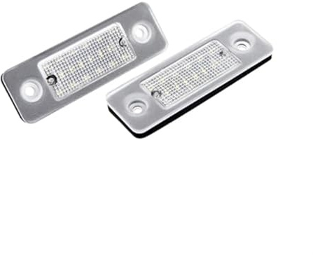 Jodriva 2Pcs White License Plate Light Number Lamp, for VOLVO, C30 2008 2009 2010 2011 2012 2013 Number Plate Light