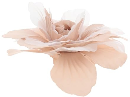 TOYANDONA Blumen Stoffblume Brosche Damen Beige Anstecker für Kleidung Eleganter Blütenstecker Vielseitiger Schmuck für Alltag und Festtage Hochwertige Handarbeit Modisches Accessoire