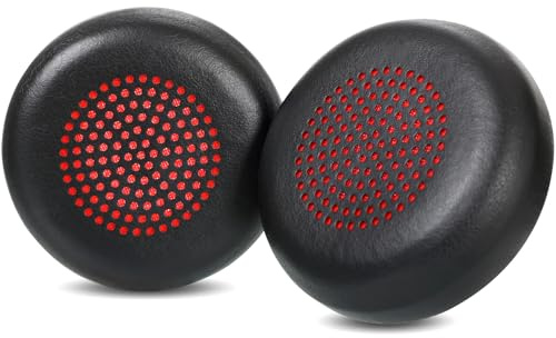 YunYiYi Replacement Earpads for Poly Savi 8400/8410/8420 Office Headset | Cushions with Protein Leather for Savi 8220 Savi 8210 Savi 8200 Ear Pads Accessories-Black