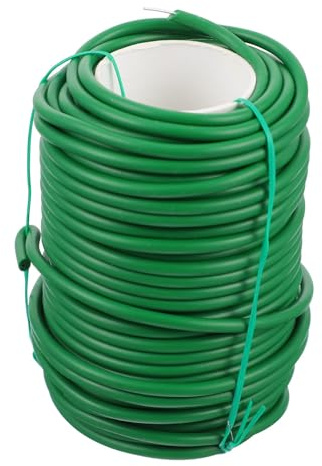 iplusmile Gartenpflanzenbinder 35Mm X 20m PVC Beschichteter Flexibler Pflanzendraht Eisen Draht Wiederverwendbarer Pflanzenstützgurt für Blumen Kletterpflanzen