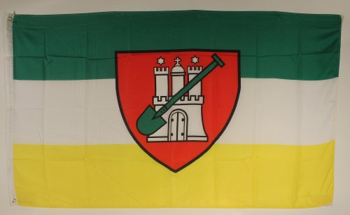 Buddel-Bini Flagge Fahne ca. 90x150 cm : Hamburger Gartenflagge Kleingarten