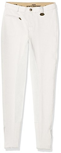 HKM Herren Reithose Stretchy 3/4 Besatz, weiß, 44, 556687