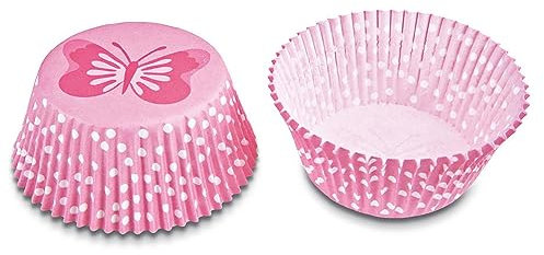 Haus Mini Schmetterling Papier Backblech, Pink, 50 Stück