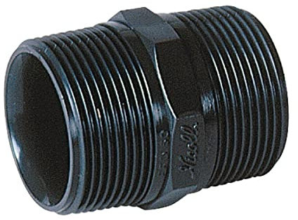 mamelon pvc pression - mâle / mâle - diamètre 40 mm - fileté - 33 x 42 - nicoll efd40