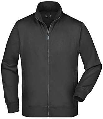 James & Nicholson Sweatjacke - Klassische Sweatjacke mit Stehkragen für Damen und Herren