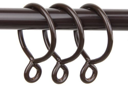 Rod Desyne 10 Curtain Eyelet Rings, Cocoa