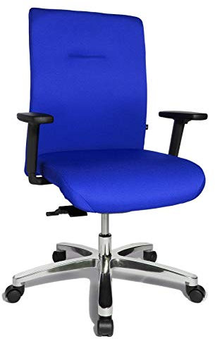 TOPSTAR Drehstuhl Big Star bis 150kg Körpergewicht, blau LEHNENHÖHE 60 cm