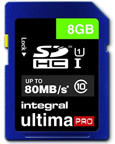 Integral SDHC 8 Go Carte Mémoire UltimaPro CL10 80 MB/s