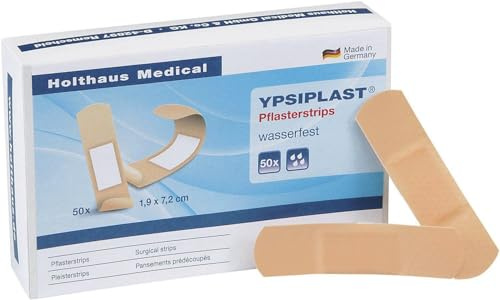 Ypsiplast Pflasterstrips, wasserfest, 5 x Pflasterstrips, rund 2.3 cm 50 Stück