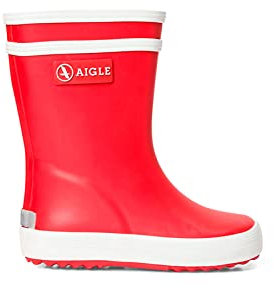 Aigle Baby Flac, Bottes de Pluie Garçon Mixte Enfant, Rouge Red Rouge New 001, 21 EU