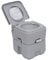 Outsunny 20L Portable Travel Mobile Toilet Outdoor Camping Handle WC with 2 Detachable Tanks & Push-button Operation, Grey