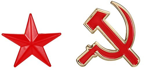 GuDeKe Sowjetische CCCP Hammer & Sichel und Sozialistische Red Star Pin-Set Kommunistische Symbol Badge